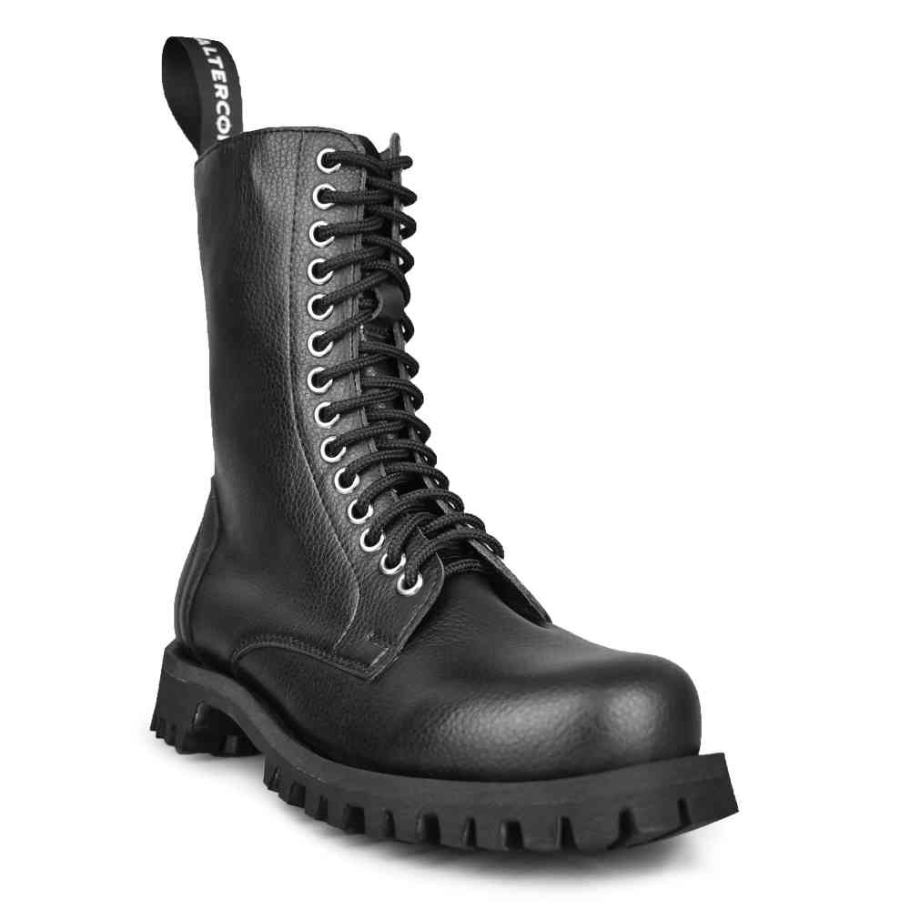 Altercore - Vivien Vegan Bottes lacées - Noir